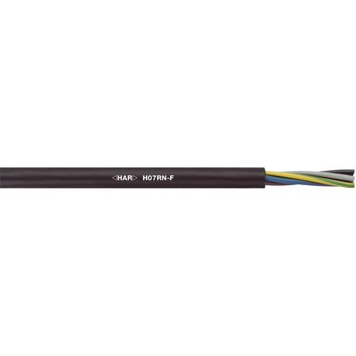 16001053 H07RN-F 4G2,5 schwarz Gummischlauchleitung Produktbild Front View L
