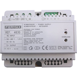 6DIN FERMAX Netzgerät F4830 230/18 V~/3,5 A für Verteiler oder AP-Montage 