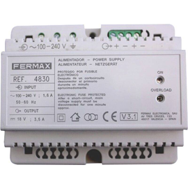 F4830 FERMAX Netzgerät,18VDC-3,5A, DIN6 Produktbild