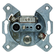 4522 BERKER Antennen-Steckdose 3Loch Ein zeldose Produktbild front S