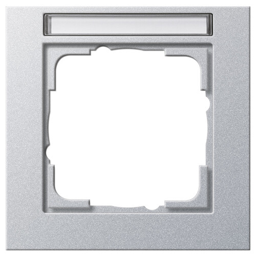 109125 GIRA Abdeckrahmen 1fach BSF Gira E2 Farbe Alu Produktbild