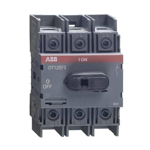 1SCA105033R1001 ABB Lasttrennsch.OT125F3 Produktbild Front View L