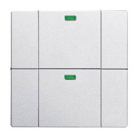 6732-83 Busch-Jaeger 6732-83 2-fach Bedien. WaveLINE Produktbild front M