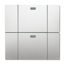 6732-866 Busch-Jaeger 6732-866 2-fach Bedien. WaveLINE Produktbild front M