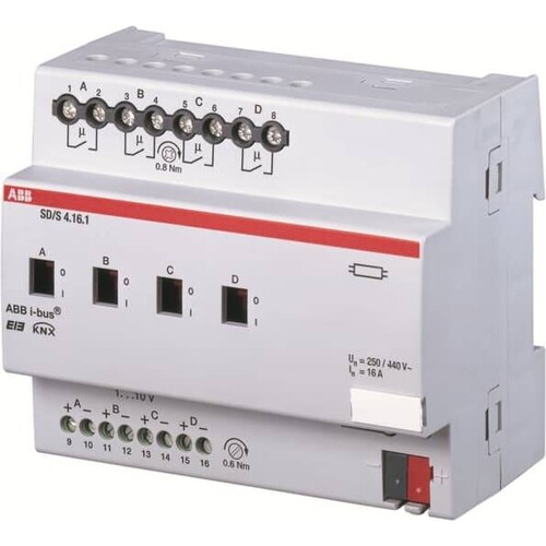 SD/S 4.16.1 STOTZ SD/S 4.16.1 KNX Sch.Dimmaktor 4f Produktbild