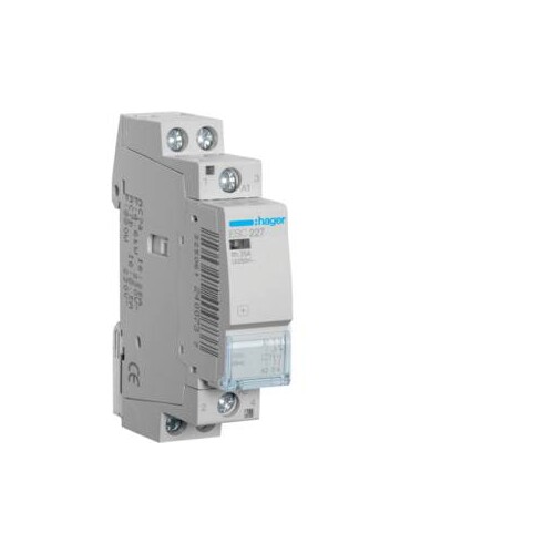ESC227 HAGER Speicherschütz 25A 1S+1Ö 230V Produktbild Front View L