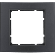 10113005 Berker BERKER B.3 Rahmen 1fach schwarz/anthrazit Produktbild
