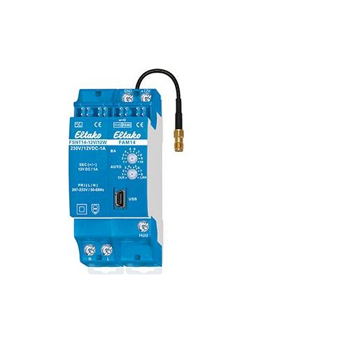 3001 4000 Eltako FAM14 Funk-Antennen- Modul f.RS485-Bus integr.Schaltnetzteil Produktbild Front View L