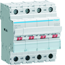 SBN440 Hager Ausschalter RE 4-Pol IN40A Produktbild front M