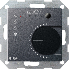 210028 GIRA KNX Stetigregler System 55 Anthrazit Produktbild front M