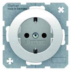 47232089 Berker R.x SSD mit erhöhtem Berührungsschutz, polarweiß glä Produktbild