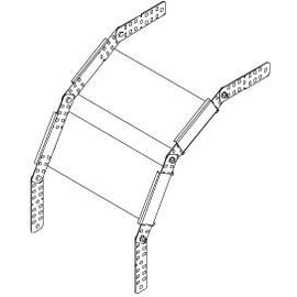 026056 PUK RVB 110-10S Rinnen-Vertikal- bogen HxB 110x100mm Produktbild front M