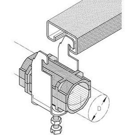 079526 Dietzel K56 AC-HW Hochfrequenzkabelschelle mit Kabelwanne Produktbild