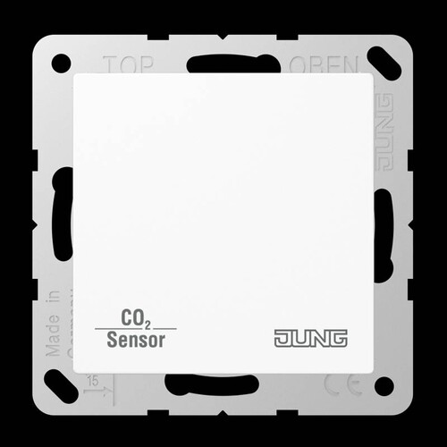 CO2A2178WW Jung KNX CO2 Sensor AS PolarweiÃ Produktbild Front View L