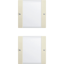 213201 GIRA Wippenset 2fach BSF System 55 Klar Cremeweiß Produktbild front M