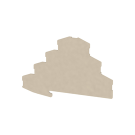 1768010000 Weidmüller ZAP ZMAK 2,5 Abschlussplatte für ZMAK 2,5 beige Produktbild front M