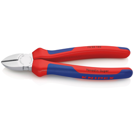 7005180 KNIPEX Seitenschneider 180mm chrom gehärtet Produktbild