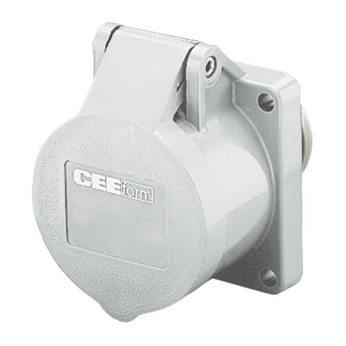 609 Mennekes MENNEKES CEE-Anbausteckdose 16A 2p 50V 10h IP44 D Produktbild Front View L