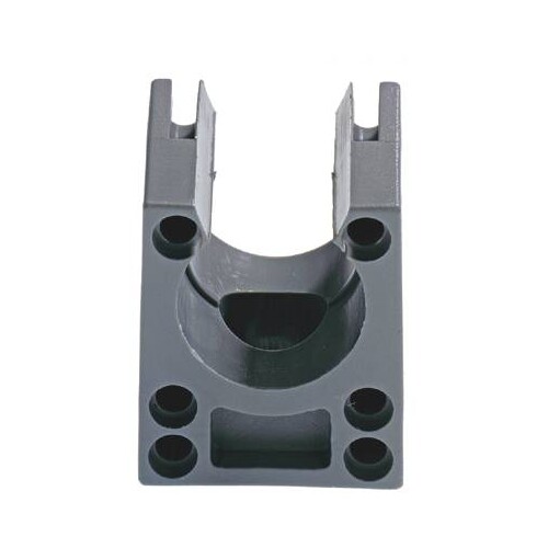 61811180 SYLVIN KLICK-S 48 GY grau Wellrohrhalter Produktbild Front View L