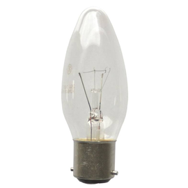 40861 Scharnberger Kerzenlampe Ba22d 40W klar Produktbild