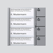 035743 Siedle BTM 650-04 SM Bus- Tasten- Modul mit 4 Ruftasten Silber Metallic Produktbild