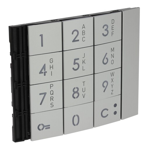 353001 Bticino Frontblende Codelock-/ Zehnertastatur Allmetal Produktbild