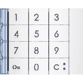 353002 Bticino Frontblende Codelock-/ Zehnertastatur Allwhite Produktbild