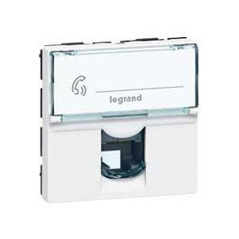 078731 LEGRAND MSC Tel.dose 1f. RJ11 2mod ws Produktbild