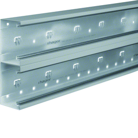 BRS652101DVERZ HAGER Brüstungskanal- Unterteil f. BRS65210D 2-züg.frontrasten Produktbild front M
