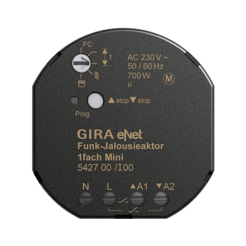 542700 GIRA Funk Jalousieaktor Mini Gira eNet Produktbild Front View L