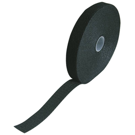 262782 Haupa Klettband schwarz Dicke: 1,4mm Breite: 20mm Länge: 10m Produktbild