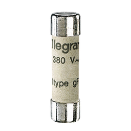 012302 LEGRAND Zylindersicherung 2A 8,5x31,5mm Typ: gG (trägflink) Produktbild