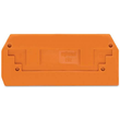 282-328 Wago 2L FV Abschlussplatte orange (VPE 100 Stk) Produktbild