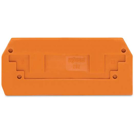 282-328 Wago 2L FV Abschlussplatte orange (VPE 100 Stk) Produktbild