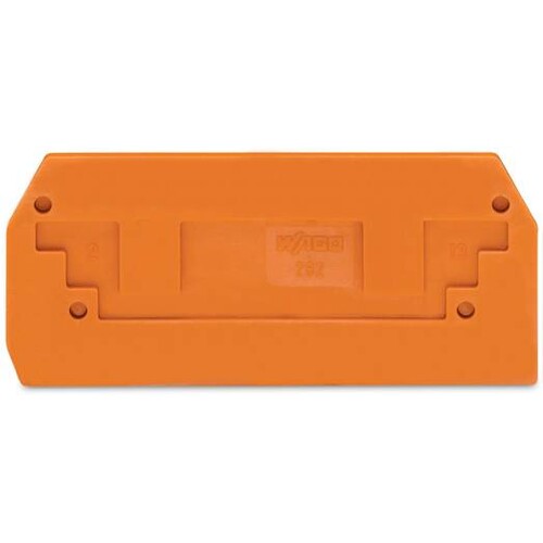 282-328 Wago 2L FV Abschlussplatte orange (VPE 100 Stk) Produktbild Front View L