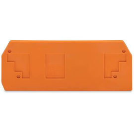 283-328 Wago 2 LeiterFV Abschlussplatte orange (VPE 50 Stk) Produktbild