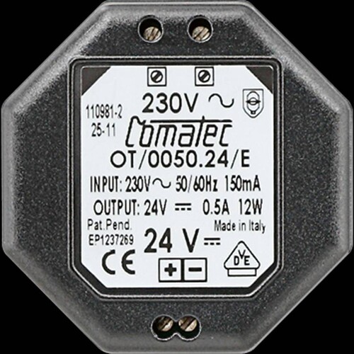 NT2405VDC Jung Netzteil UP für MBT2424 24VDC 500mA Produktbild Front View L