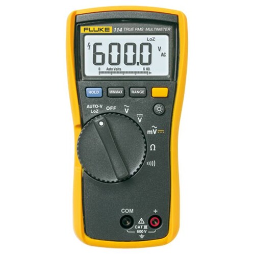 2583552 FLUKE MULTIMETER FLUKE 114 TRMS CAT III 600V Produktbild Front View L