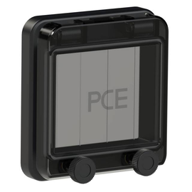 900604s PCE Klappfenster 4TE für Sicherungen IP66/67 schwarz Produktbild