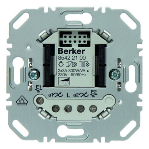 85422100 Berker HBNet Universal-Tastdimmer 2fach Produktbild Front View L