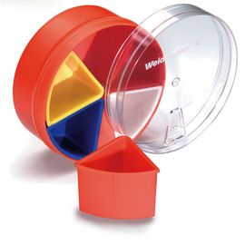 9025940000 WEIDMÜLLER Leerdose für Aderendhülsen 5farbige Einsätze Produktbild front M