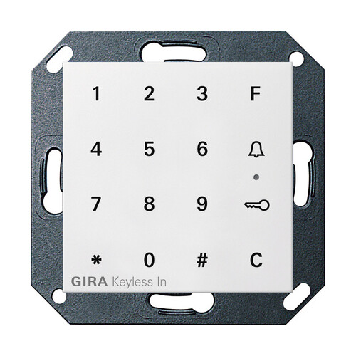 260527 GIRA Gira Keyless In Codetastatur System 55 Reinweiß matt Produktbild Front View L