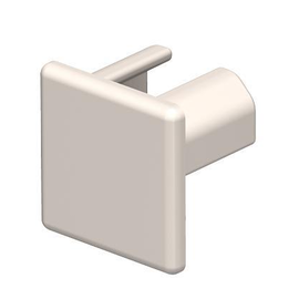 6162495 OBO WDK HE15015CW Endstück 15x15 PVC cremeweiß RAL 9001 Produktbild front M
