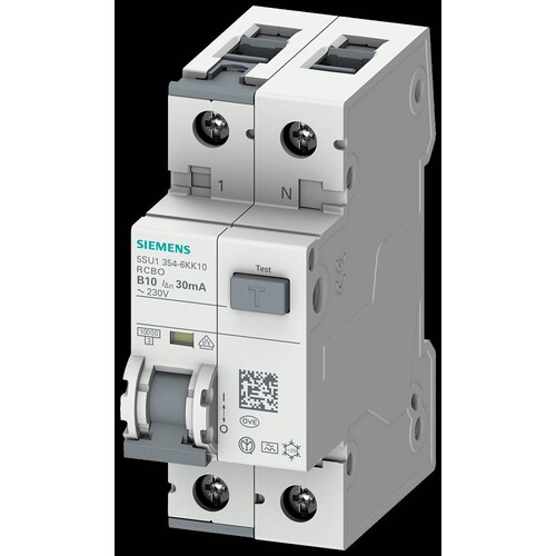 5SU1354-6KK10 Siemens FI/LS A,30MA 1+N-P B10 10KA Produktbild