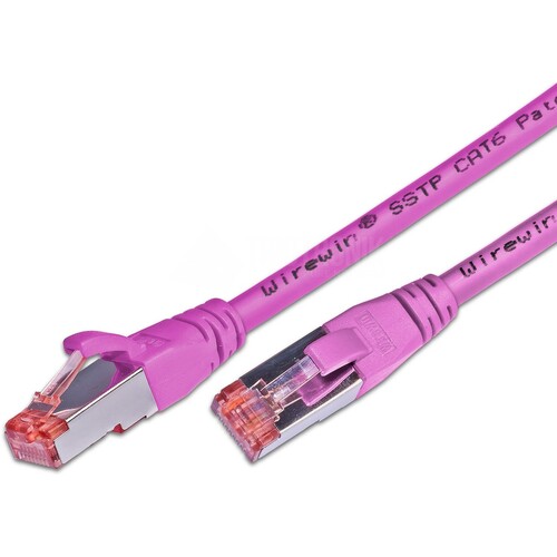 PKW-PIMF-KAT6 3.0 MG WIREWIN PATCHKABEL 3M CAT6 RJ45 MAGENTA Produktbild