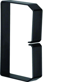 B801203 HAGER Drahthalteklammer 80120,schwarz Produktbild front M