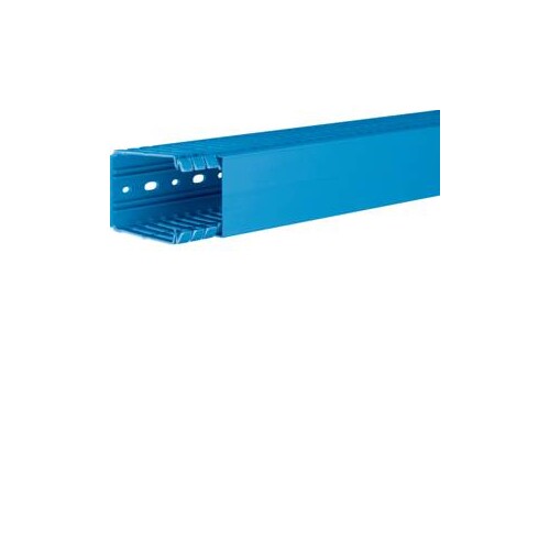 BA780060BL HAGER Verdrahtungskanal BA7 80x60, blau Produktbild Front View L