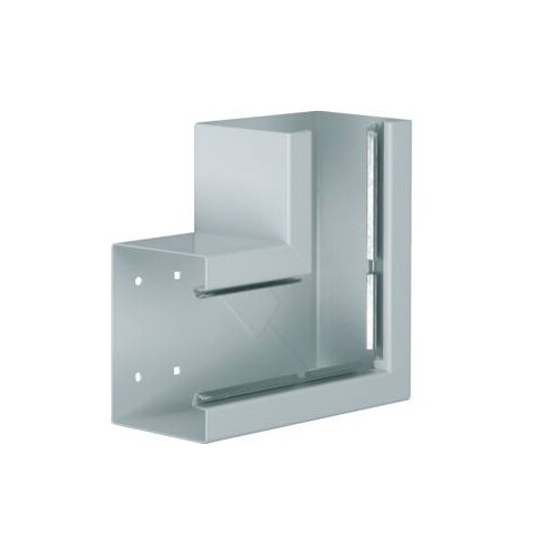 BRS1001305VERZ HAGER Flachwinkel,BRS100130,Stahlbl,verz Produktbild Front View L