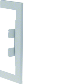 BRS65170WB7035 HAGER Wandanschlussblende,BRS65170B,Stahlbl,lg Produktbild front M