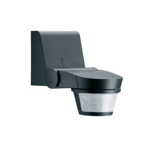 EE861 HAGER Bewegungsmelder Komfort 220° IP55 anth. Produktbild Front View L